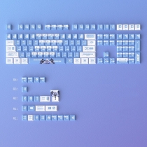 Ayanami Rei 104+21 PBT Dye-subbed Keycaps Set Cherry Profile for MX Switches Mechanical Gaming Keyboard